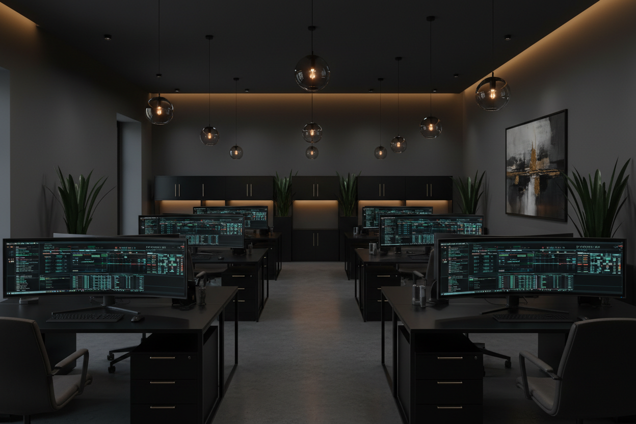 tax office in dark theme